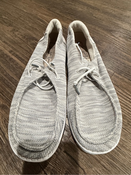 Hey Dude Other - Hey Dude Men's Knit Slip-On Loafers in Light Gray